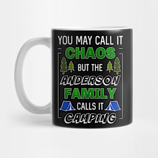 Funny Anderson Family Camping Vacation Trip Matching Camping Mug